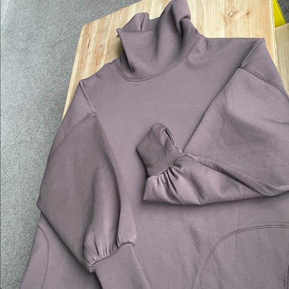 Free People Movement Slouchy Oversized Turtleneck Pullover Sweater Brown NEW - Picture 9 of 13